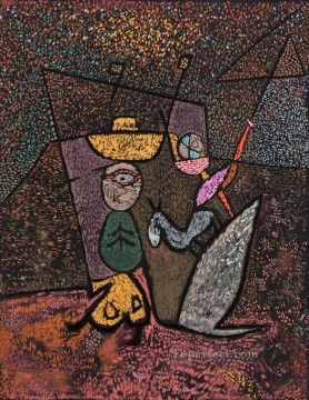 Paul Klee Painting - The Travelling Circus Paul Klee
